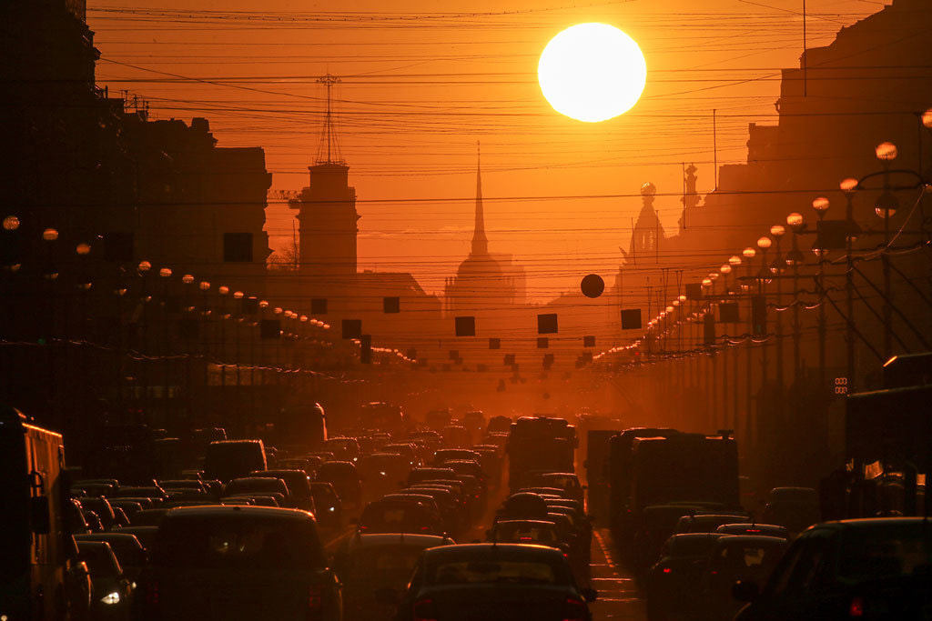На втором месте в рейтинге - Санкт-Петербург, где содержание диоксида азота ниже (0,38)